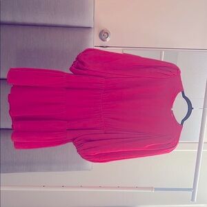 Vibrant Alice & Oliva hot pink Long-Sleeve Dress